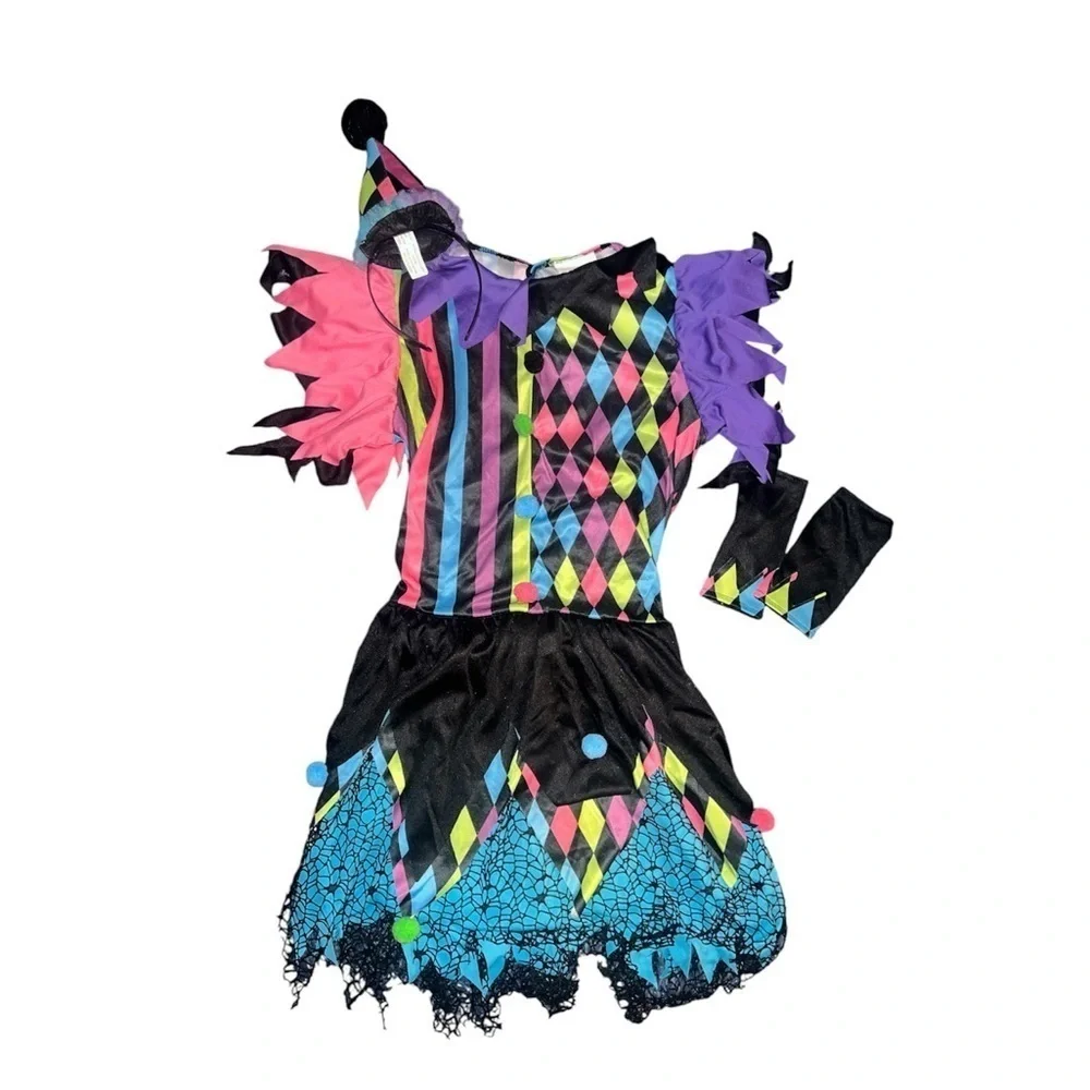 Twisted Circus Clown Girls Costume. XL (14/16) NWOT. No tights.